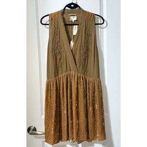 Vintage Aritzia Silk & Velvet Embroidered Dress – NWT – $245 Original